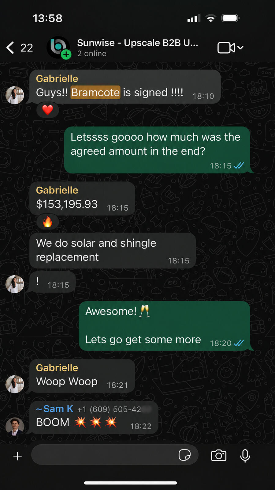 Client feedback